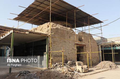 مشارکت اوقاف و میراث فرهنگی در مرمت بنای امامزاده سیدابورضا(ع) ساوه