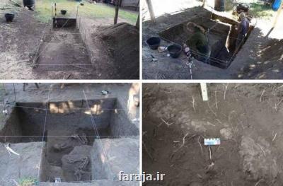 کشف اسکلت زنی که درون قایق دفن شد