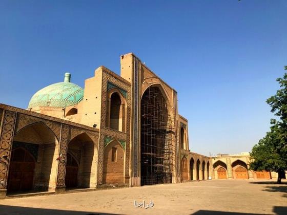 جمع آوری داربست های مسجد جامع عتیق بعد از ۱۵ سال
