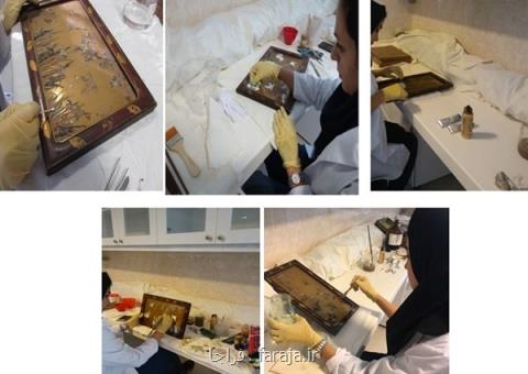 تابلو معرق ژاپنی در مجموعه سعدآباد حفاظت و مرمت شد