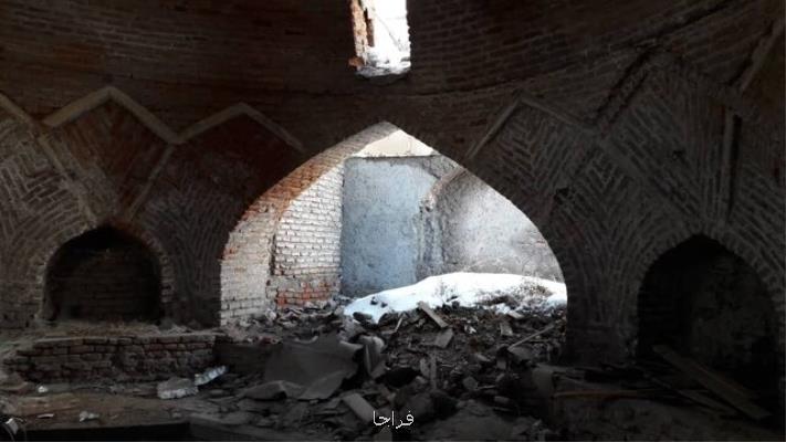 حمام قاجاری در همسایگی شیخ صفی جان می دهد